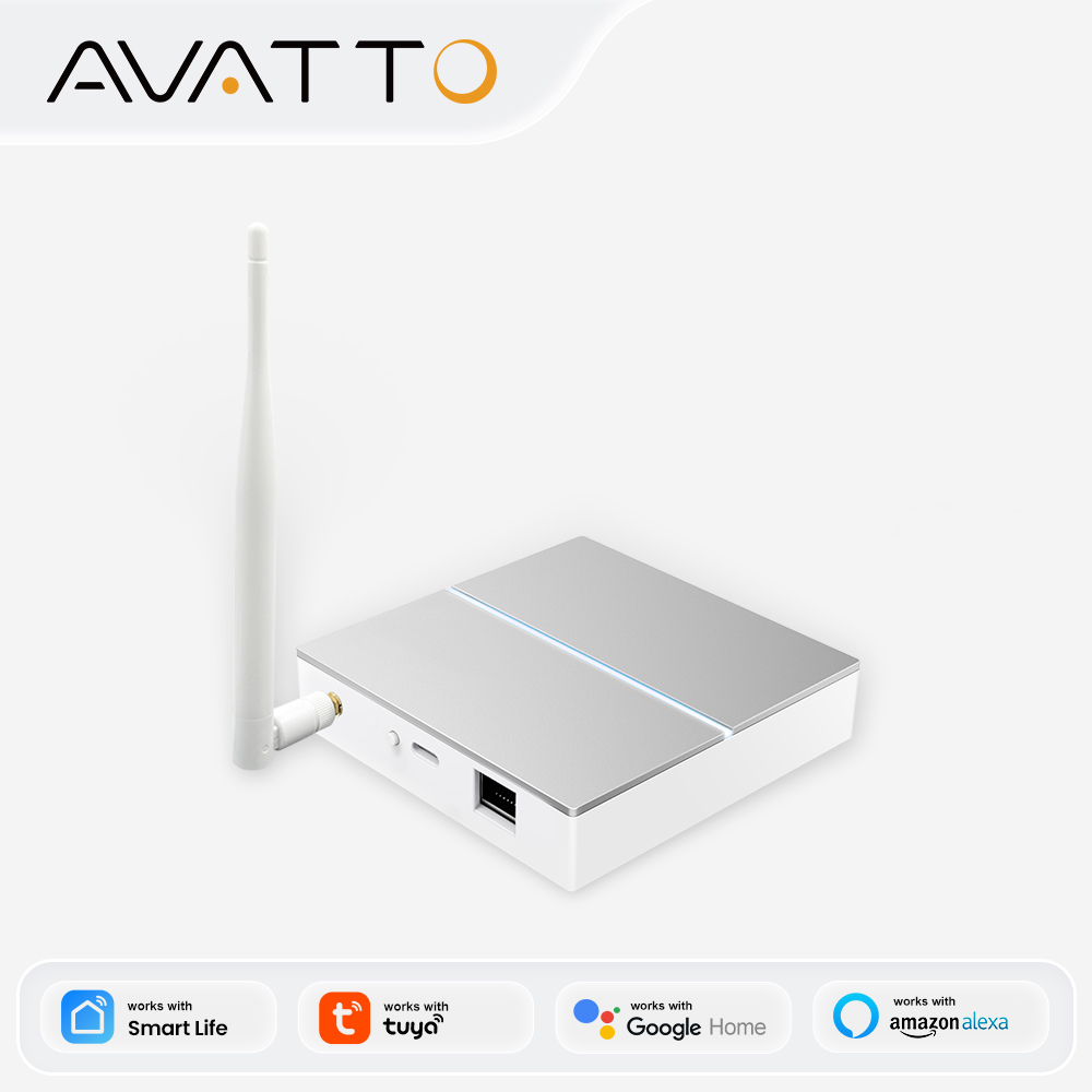 Smart Home Automation Kit - AVATTO Tuya ZigBee passerelle avec antenne