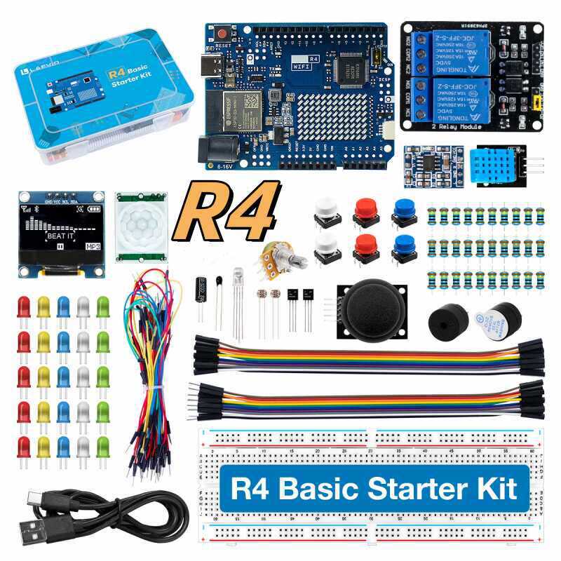 Electronics Project Kit - Kit de développement UNO R4 compatible