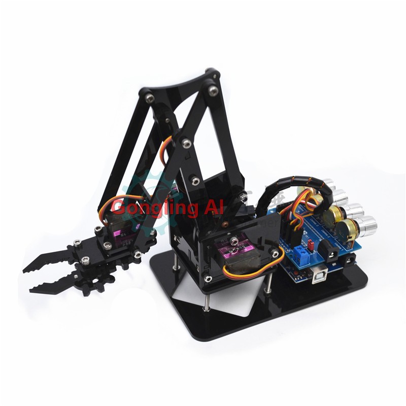 Stem Robotics Kit - Bras robotique STEM 4 DOF, servo