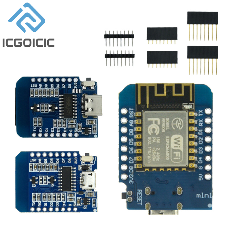 Esp8266 Relay Module - Carte de Développement D1 Mini-Mini NodeMcu,